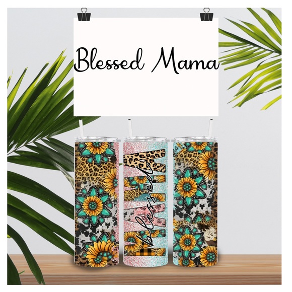 Blessed  Mama Tumbler - Picture 1 of 1